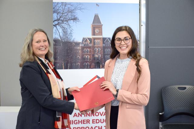 Dean of the Graduate School and Mora Boatman.